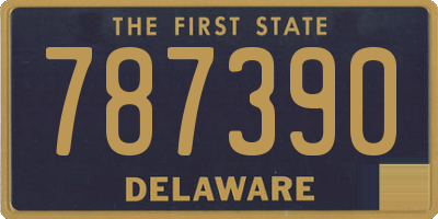 DE license plate 787390