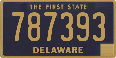 DE license plate 787393
