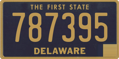 DE license plate 787395