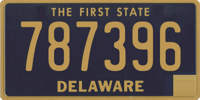 DE license plate 787396