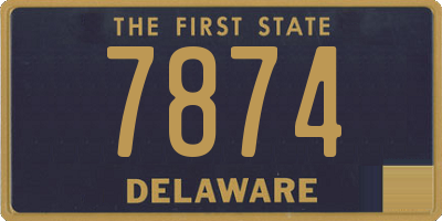 DE license plate 7874