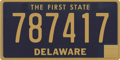 DE license plate 787417