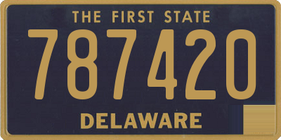 DE license plate 787420
