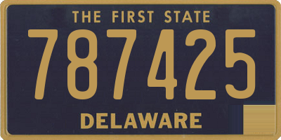 DE license plate 787425