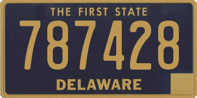 DE license plate 787428