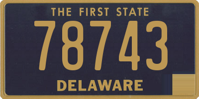 DE license plate 78743