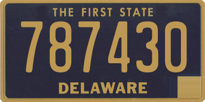 DE license plate 787430