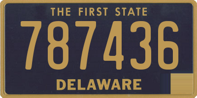 DE license plate 787436