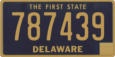 DE license plate 787439