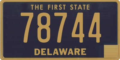 DE license plate 78744