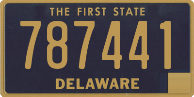 DE license plate 787441