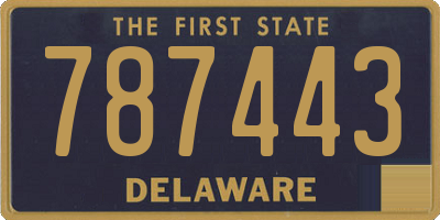 DE license plate 787443
