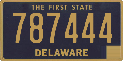 DE license plate 787444