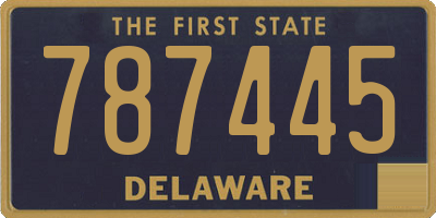 DE license plate 787445