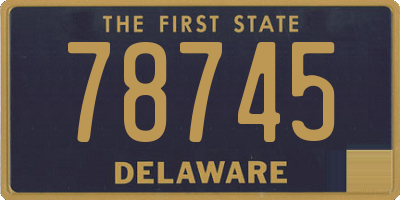 DE license plate 78745