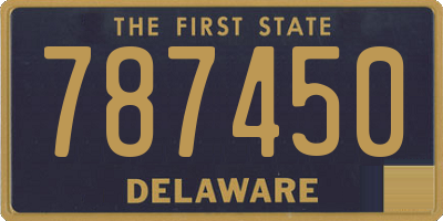 DE license plate 787450