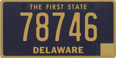 DE license plate 78746