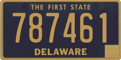 DE license plate 787461