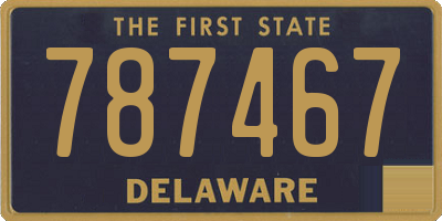 DE license plate 787467