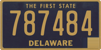 DE license plate 787484