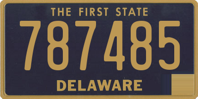 DE license plate 787485