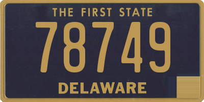 DE license plate 78749