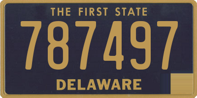 DE license plate 787497