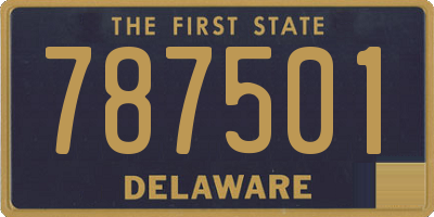 DE license plate 787501