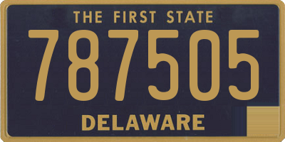 DE license plate 787505