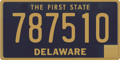 DE license plate 787510