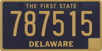 DE license plate 787515