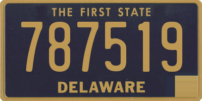 DE license plate 787519