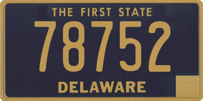DE license plate 78752