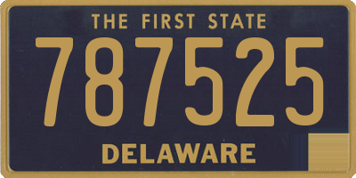 DE license plate 787525
