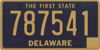 DE license plate 787541