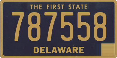 DE license plate 787558
