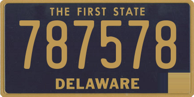 DE license plate 787578