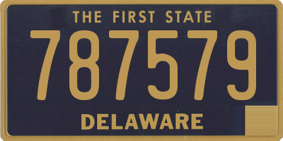 DE license plate 787579