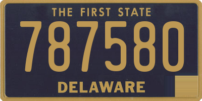DE license plate 787580