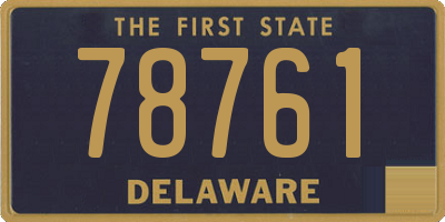 DE license plate 78761
