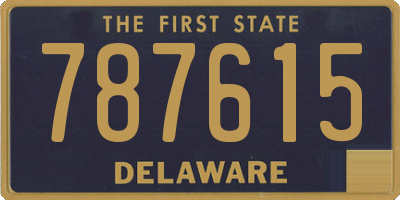 DE license plate 787615