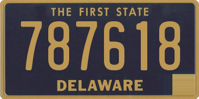 DE license plate 787618