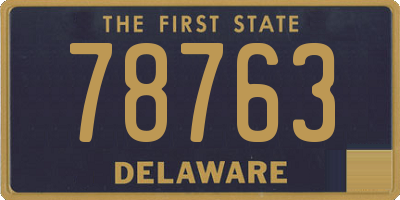 DE license plate 78763