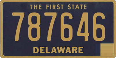 DE license plate 787646