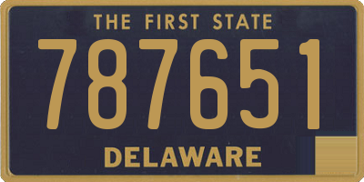 DE license plate 787651
