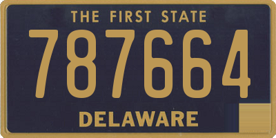 DE license plate 787664