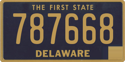 DE license plate 787668