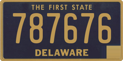 DE license plate 787676