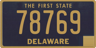 DE license plate 78769