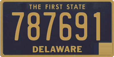 DE license plate 787691
